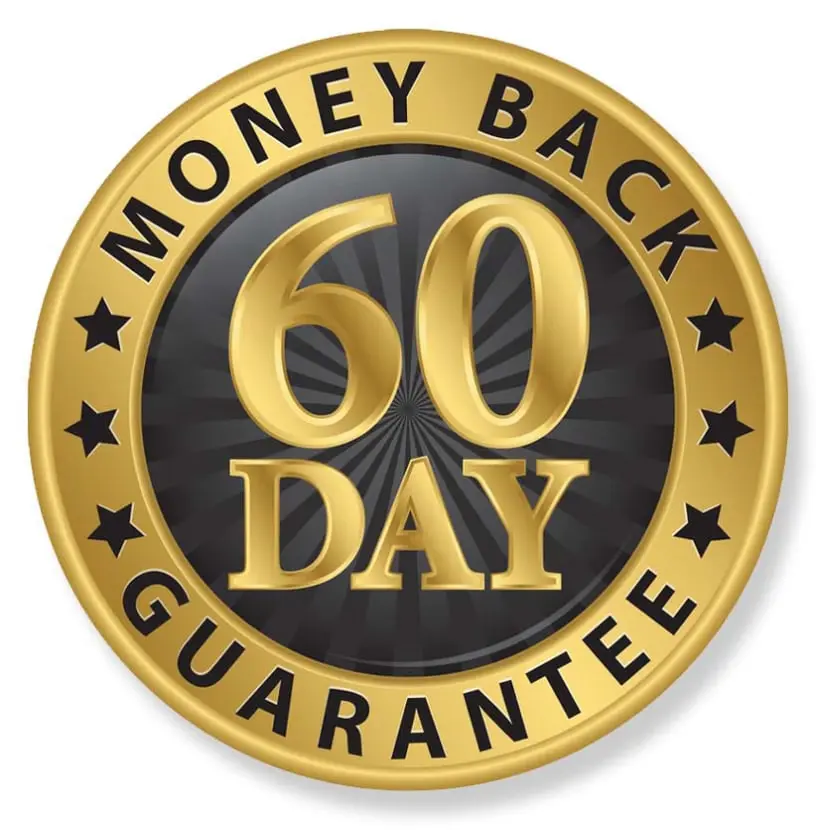 60 days money back guarantee